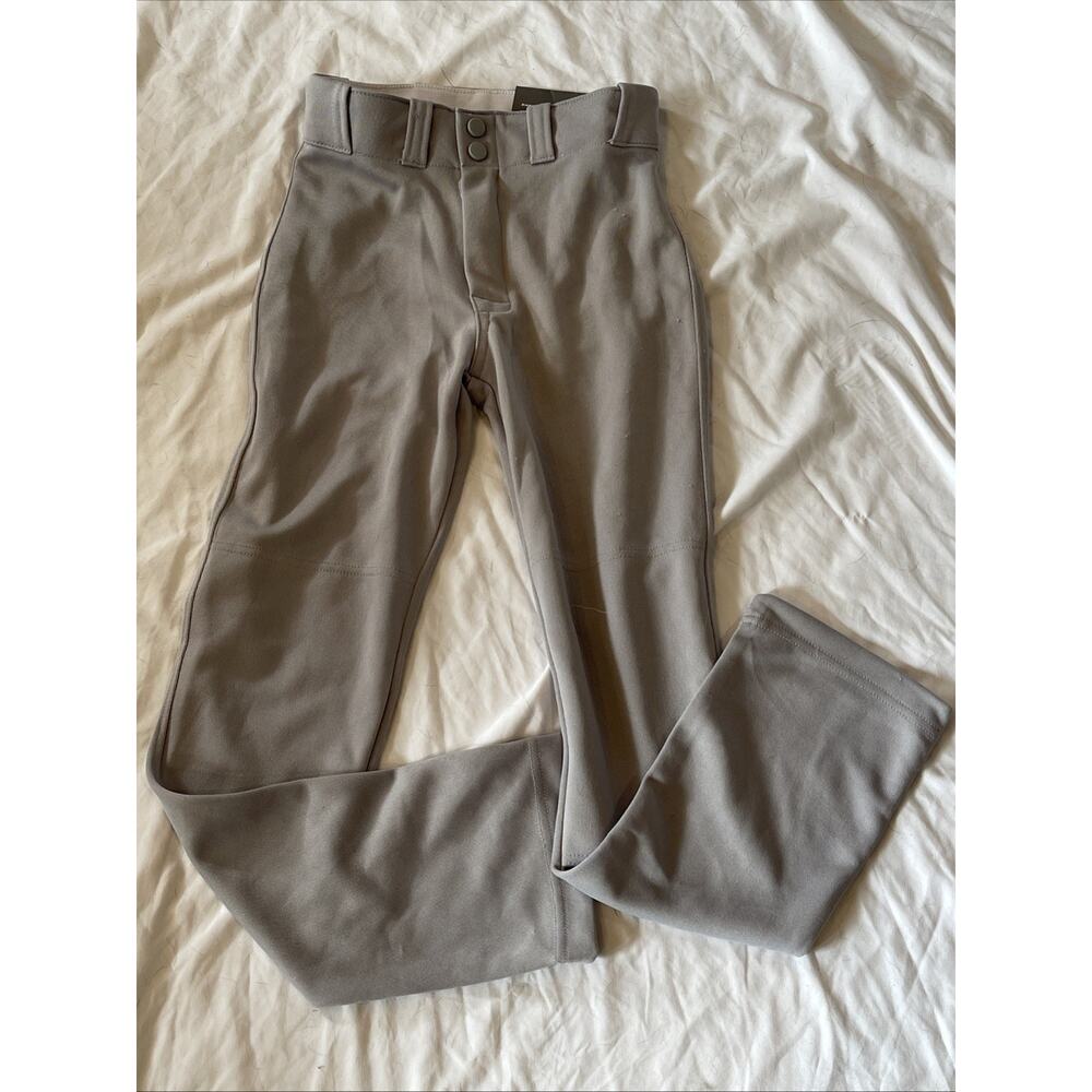 Easton Baseball Pro+ Pants Boy’s Small 23”-25” Gray Pockets Reinforced Knees NEW
